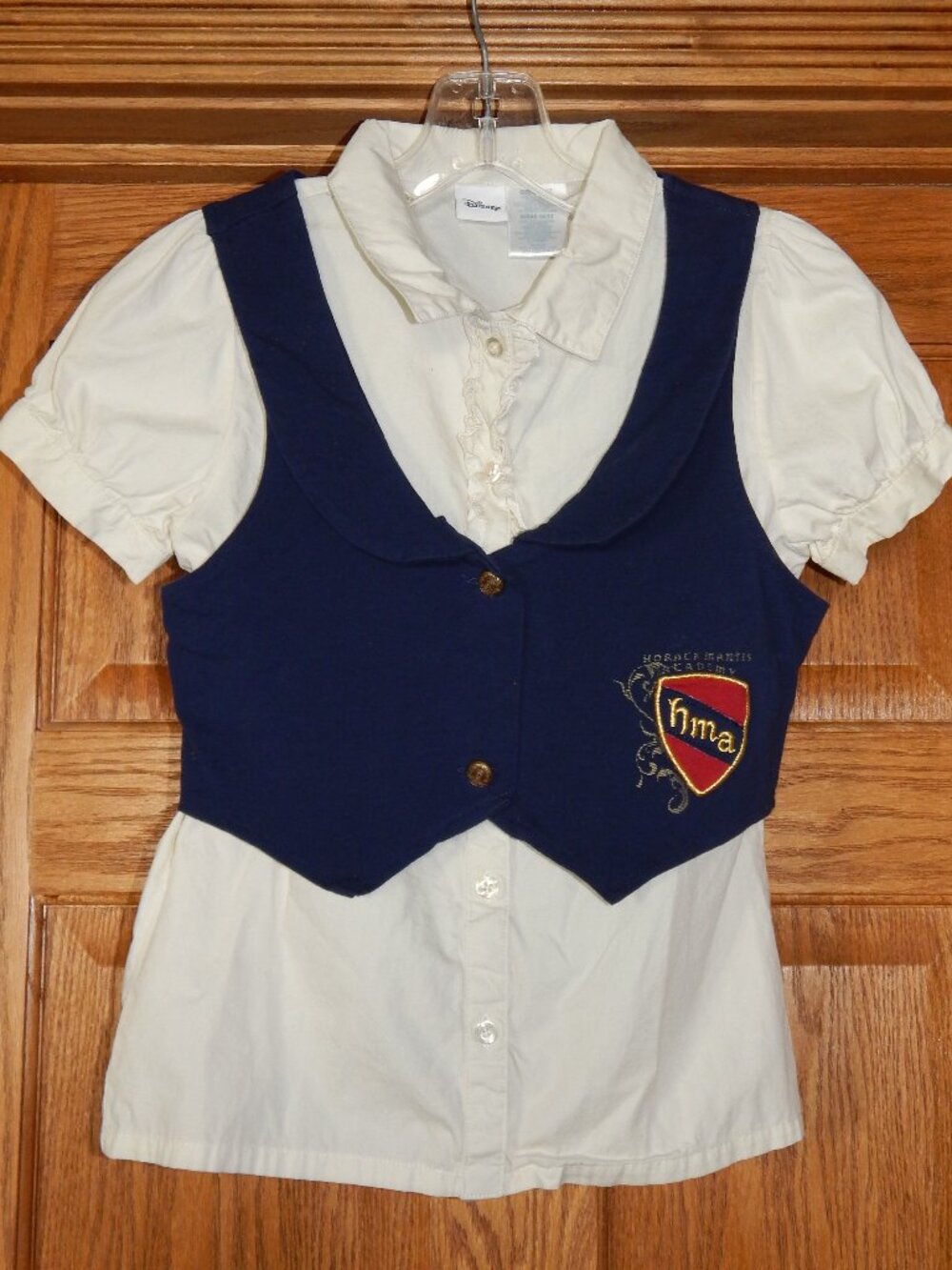 Disney Jonas Brothers Uniform Shirt Vest Horace Mantis Academy Girls Size 10/12